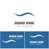 eau vague icône vector illustration design logo