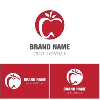 modèle de logo icône apple vector illustration design