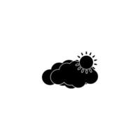 icône météo créative vecteur noir