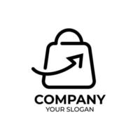 création de logo de boutique en ligne vecteur