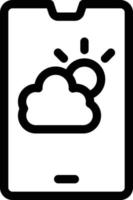 illustration vectorielle météo sur fond.symboles de qualité premium.icônes vectorielles pour le concept et la conception graphique. vecteur