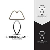 fond d'icône vecteur lampe de chambre