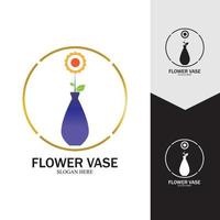 icône de vecteur de vase à fleurs