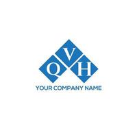 création de logo de lettre qvh sur fond blanc. concept de logo de lettre initiales créatives qvh. conception de lettre qvh. vecteur