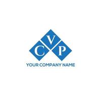 création de logo de lettre cvp sur fond blanc. concept de logo de lettre initiales créatives cvp. conception de lettre cvp. vecteur