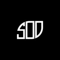 création de logo de lettre soo sur fond noir. soo concept de logo de lettre initiales créatives. conception de lettre soo. vecteur