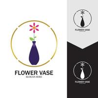 icône de vecteur de vase à fleurs