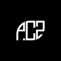 création de logo de lettre pcz sur fond noir. concept de logo de lettre initiales créatives pcz. création de lettre vectorielle pcz. vecteur
