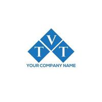 création de logo de lettre tvt sur fond blanc. concept de logo de lettre initiales créatives tvt. conception de lettre tvt. vecteur