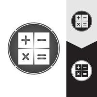 fond de modèle d'icône de vecteur de calculatrice