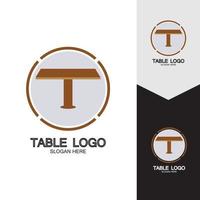 table vector logo icône objet fond illustration