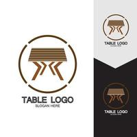 table vector logo icône objet fond illustration