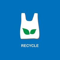 pas de plastique, utilisez le vecteur de recyclage