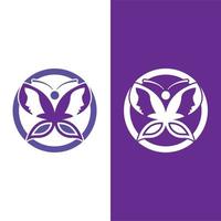 conception de vecteur icône logo papillon