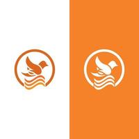 création vectorielle de logo colombe oiseau vecteur