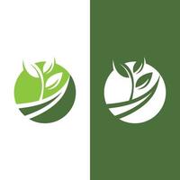 logos de l'écologie des feuilles d'arbre vert vecteur