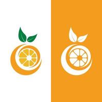 icône de vecteur de conception de logo orange