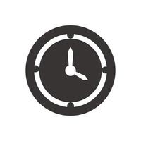 illustration du logo vectoriel de l'icône de l'horloge. adapté à la conception web, au logo, à l'application.