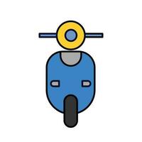 illustration d'icône de scooter. conception vectorielle adaptée aux sites Web, aux applications, etc. vecteur