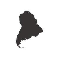 illustration d'icône de silhouette d'île. logo vectoriel adapté aux sites Web, aux applications