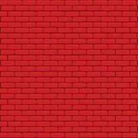 briques avec une charmante couleur rouge vecteur
