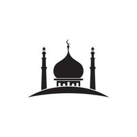 vecteur de logo de mosquée