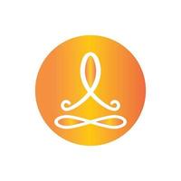 vecteur de logo de yoga
