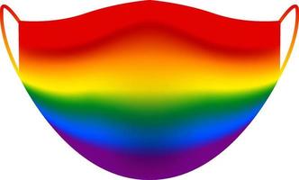 masque pour la fierté du jour lgbt vecteur