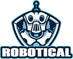 robot de technologie d'illustration de logo vecteur