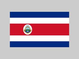 drapeau du costa rica, couleurs officielles et proportion. illustration vectorielle. vecteur