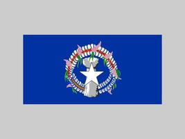 drapeau des îles Mariannes du Nord, couleurs officielles et proportion. illustration vectorielle. vecteur
