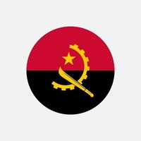 pays angola. drapeau angolais. illustration vectorielle. vecteur