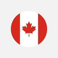 pays canada. drapeau canadien. illustration vectorielle. vecteur
