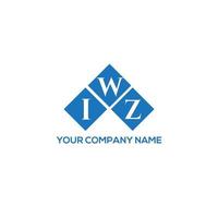 conception de lettre iwz. création de logo de lettre iwz sur fond blanc. concept de logo de lettre initiales créatives iwz. conception de lettre iwz. création de logo de lettre iwz sur fond blanc. je vecteur