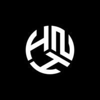 création de logo de lettre hnh sur fond blanc. concept de logo de lettre initiales créatives hnh. conception de lettre hnh. vecteur