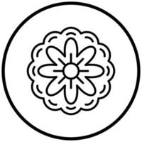 style d'icône de fleur vecteur