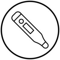style d'icône de thermomètre vecteur