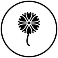 style d'icône de fleur vecteur
