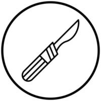 style d'icône de scalpel vecteur
