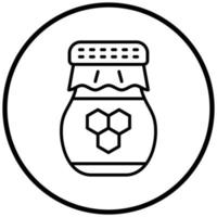 style d'icône de pot de miel vecteur