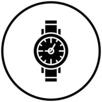 style d'icône de montre-bracelet vecteur