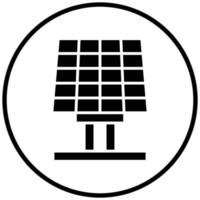 style d'icône d'énergie solaire vecteur