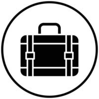 style d'icône de valise vecteur