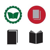 logo de l'éducation du livre vecteur