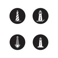 modèle de logo de phare vecteur