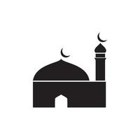 vecteur de logo de mosquée