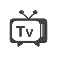 création de logo de télévision vecteur