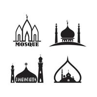 vecteur de logo de mosquée