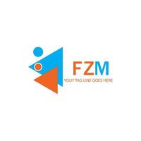 conception créative de logo de lettre fzm avec graphique vectoriel