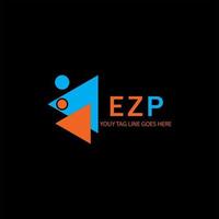 création de logo de lettre ezp avec graphique vectoriel